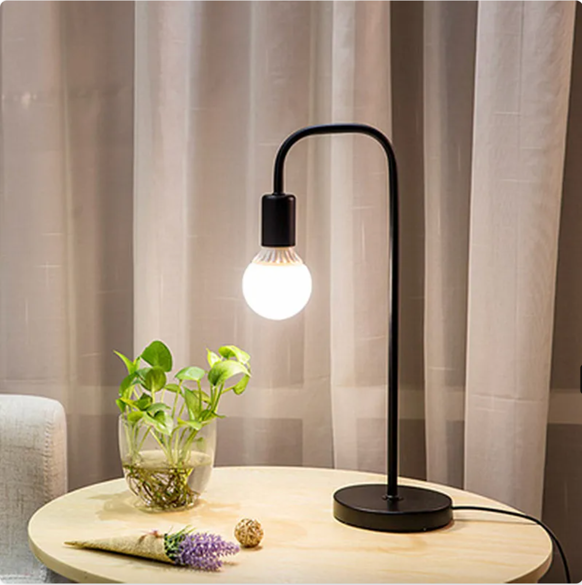 Adjustable LED Desk Lamp — Modern Gooseneck Metal Design