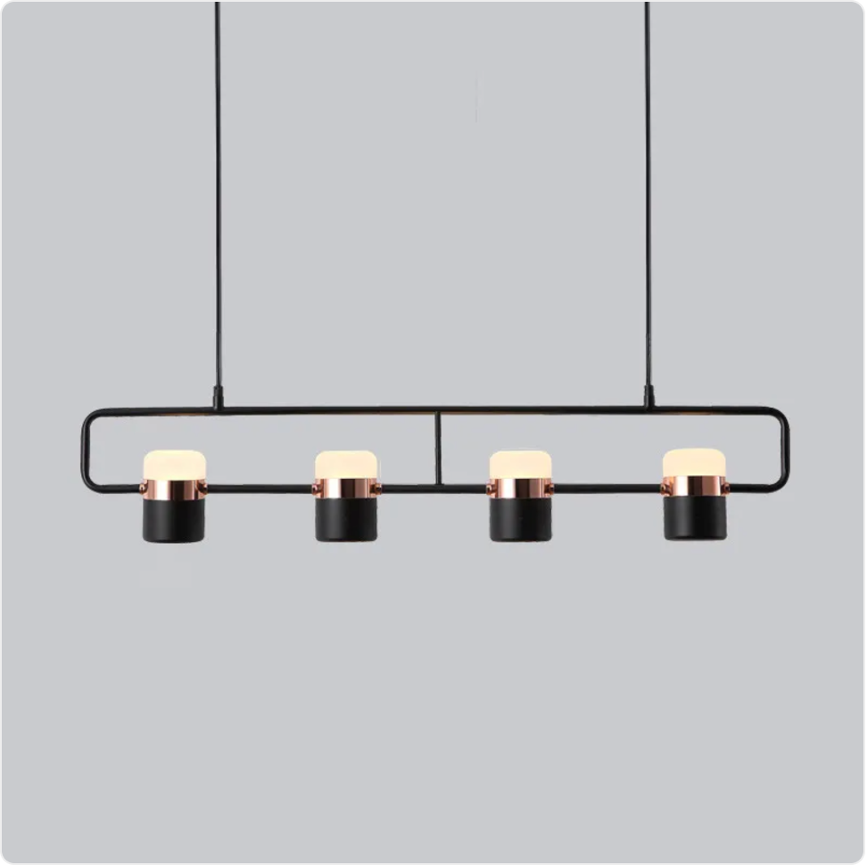 Modern Iron Pendant Lamp — Rose Gold Ceiling Fixture